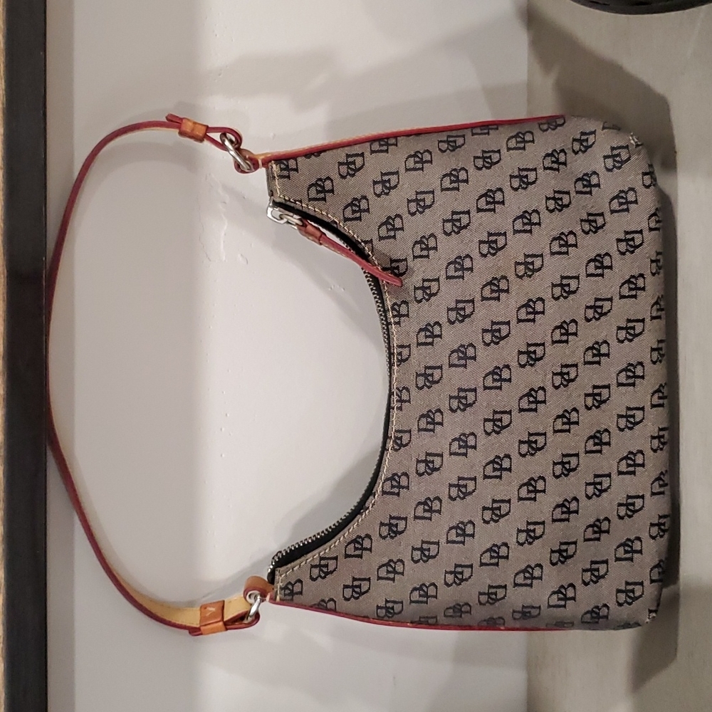 Dooney & Bourke Signature Canvas Shoulder Bag.